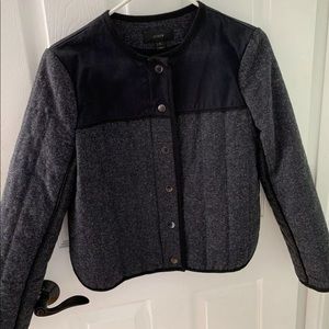 J Crew cropped quilted riding Jacket Sz 8